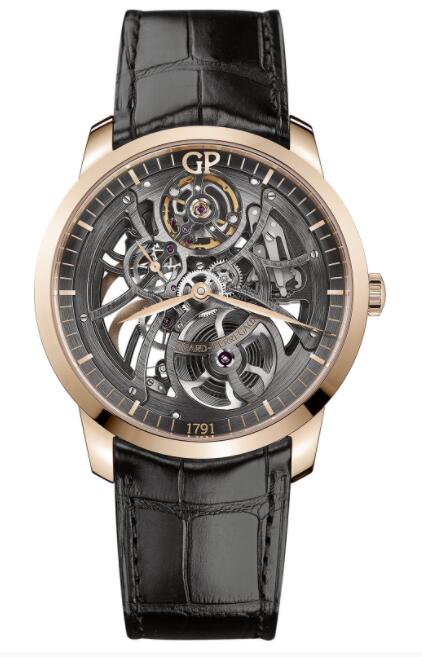 Replica Girard Perregaux 1966 Skeleton 49549-52-001-BB60 watch